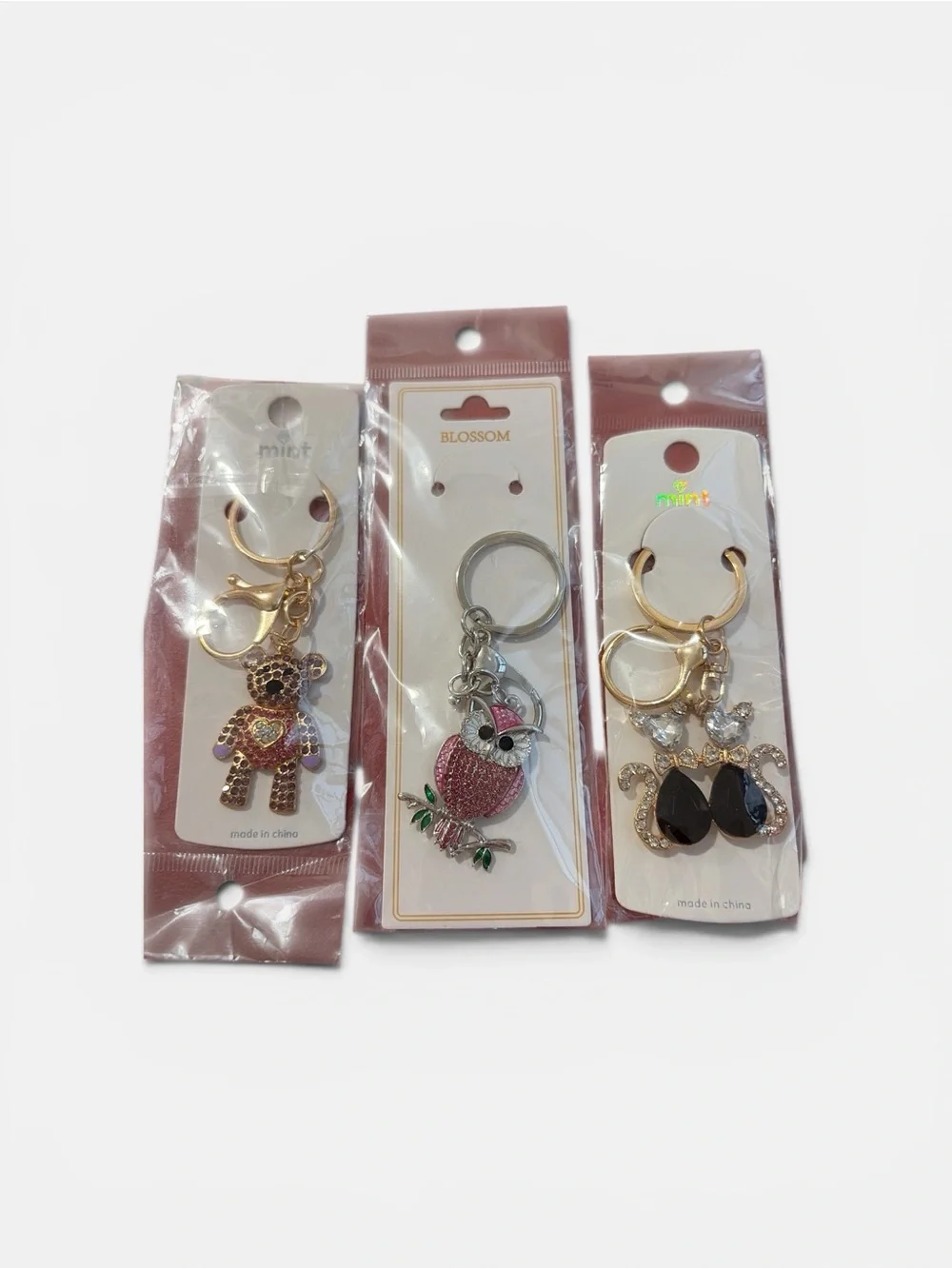 Mint Assorted Key Chains -1pcs $16 , 2 pcs$  14 , 3 pcs $ 12.